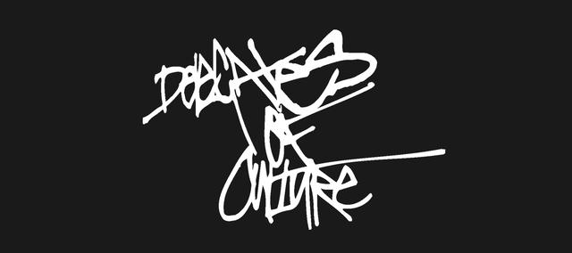 The Delegates of Culture logo in the style of a graffiti tag.